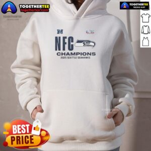 Alternative view of Awesome Seattle Seahawks 2025 NFC Champions Locker Room T-Shirt