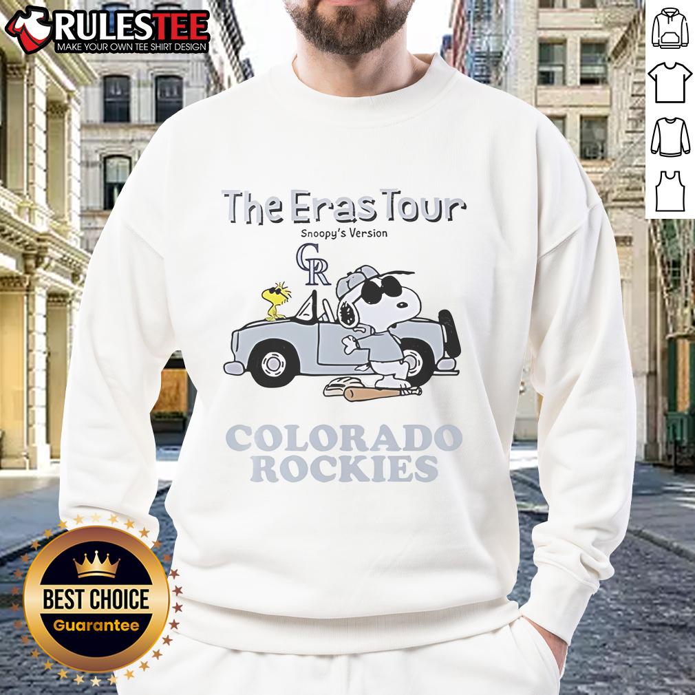 Official Colorado Rockies The Eras Tour Snoopy T-Shirt - Image 5