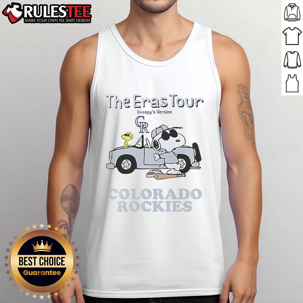 Official Colorado Rockies The Eras Tour Snoopy T-Shirt - Image 4