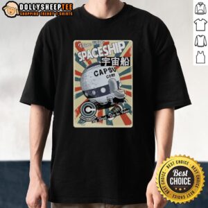 Good Future Design Retro Spaceship Fly Beyod Ride The Future T-Shirt