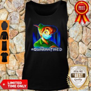 Alternative view of Premium Peter Pan Mask #Quarantined Coronavirus Shirt