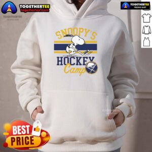 Alternative view of Nice Snoopy Buffalo Sabres Snoopy's Camp T-Shirt