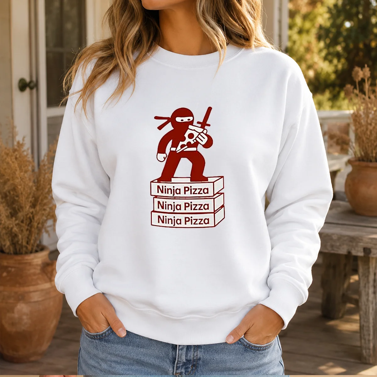 Funny Ninja Pizza Ninja Pizza Ninja Pizza Ninja Pizza Standing On Boxes Shirt - Image 6