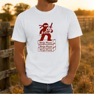 Funny Ninja Pizza Ninja Pizza Ninja Pizza Ninja Pizza Standing On Boxes Shirt