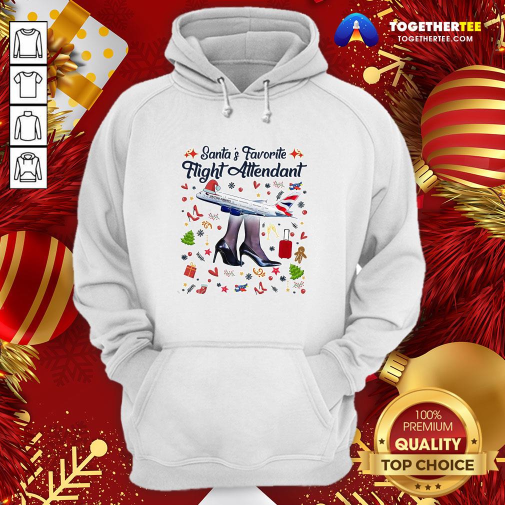 Pretty Santa’s Favorite Flight Attendant Shirt - Image 5