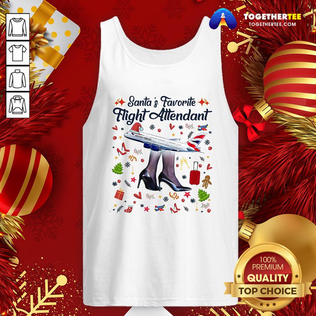 Pretty Santa’s Favorite Flight Attendant Shirt - Image 3