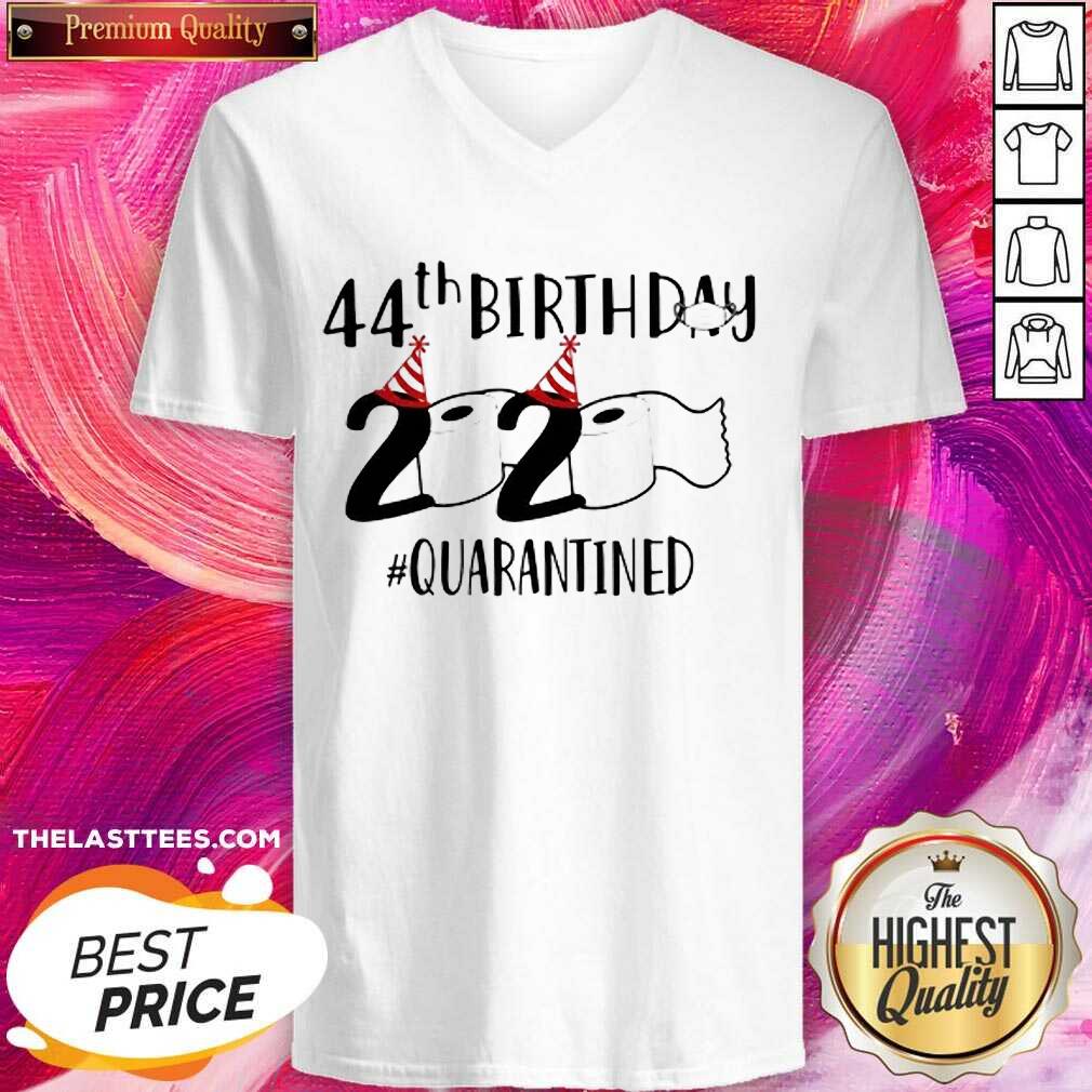 Hot 44th Birthday 2020 Quarantined Coronavirus Shirt - Image 2