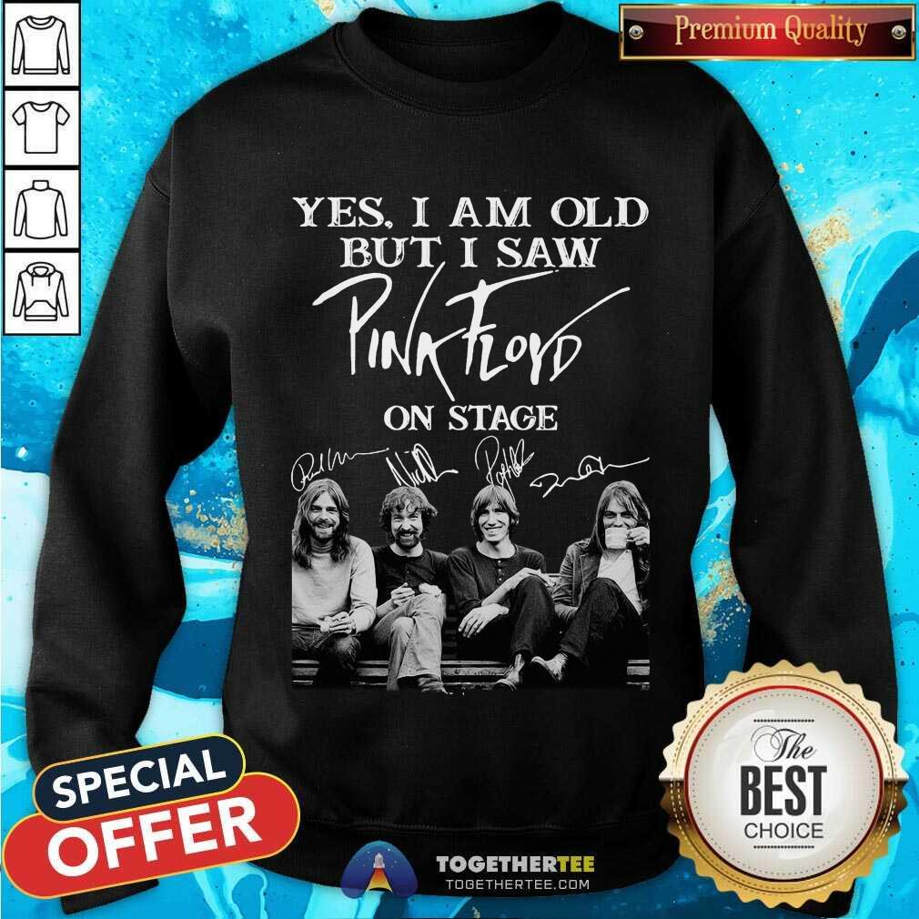 Nice Yes I Am Old But I Saw Pink Floyd On Stage Signatures Shirt - Image 4