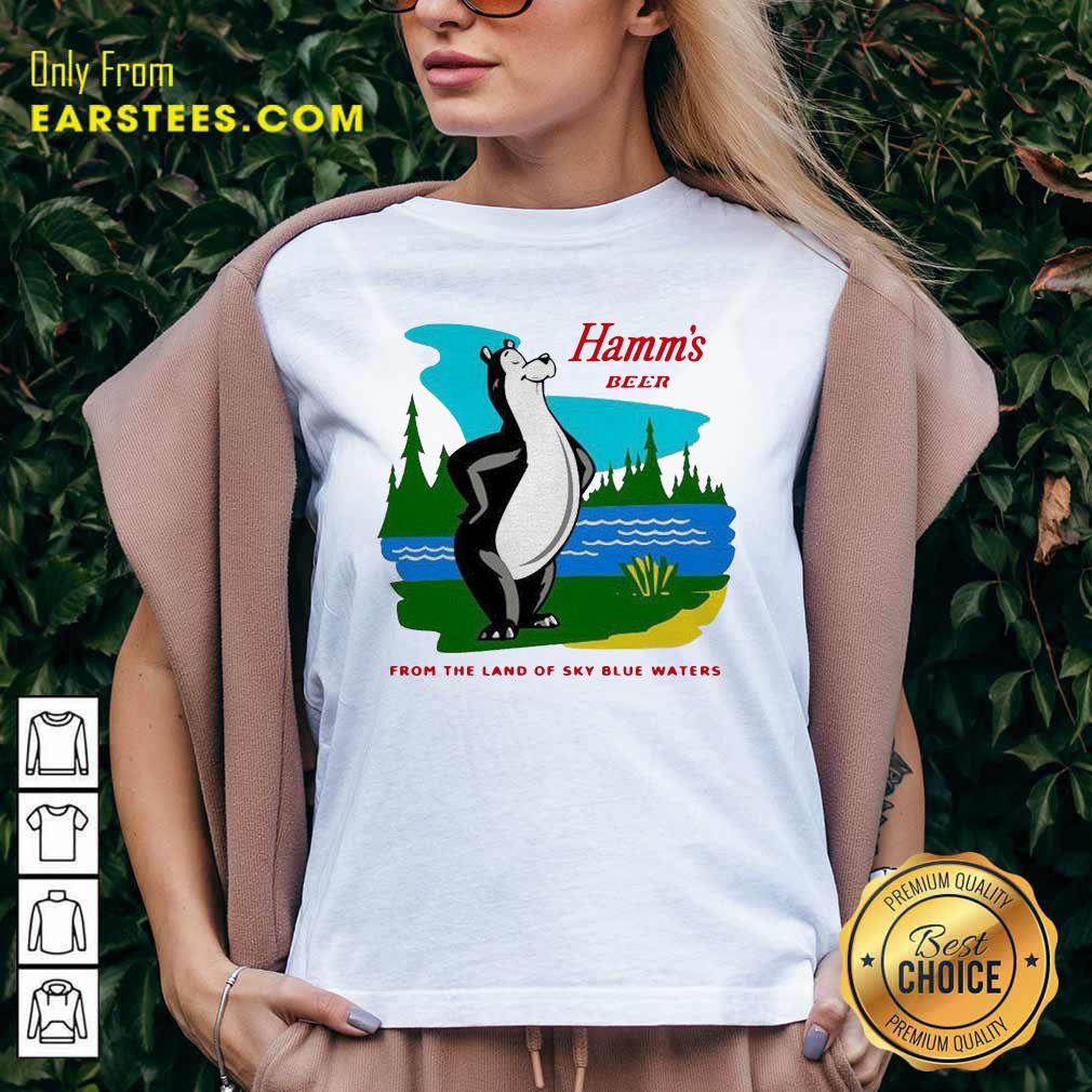 Original Hamm’s Beer From The Land Of Sky Blue Waters Shirt - Image 3