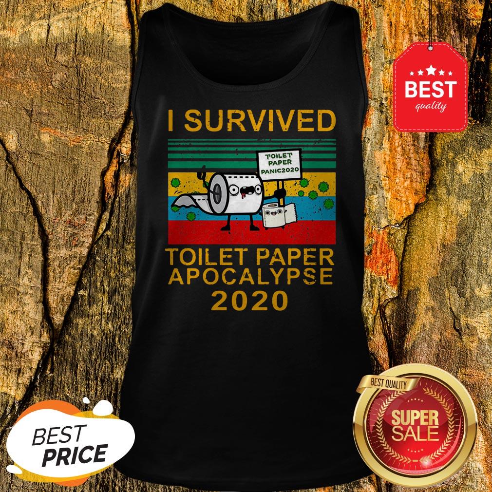 Pretty I Survived Toilet Paper Apocalypse 2020 Vintage Shirt - Image 3