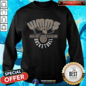 Alternative view of Premium WMMS 100.7 FM Cleveland Basketball T-Shirt