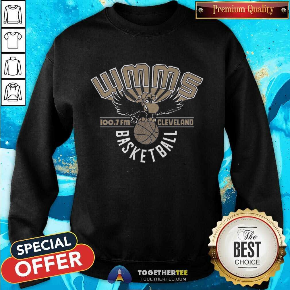 Premium WMMS 100.7 FM Cleveland Basketball T-Shirt - Image 2
