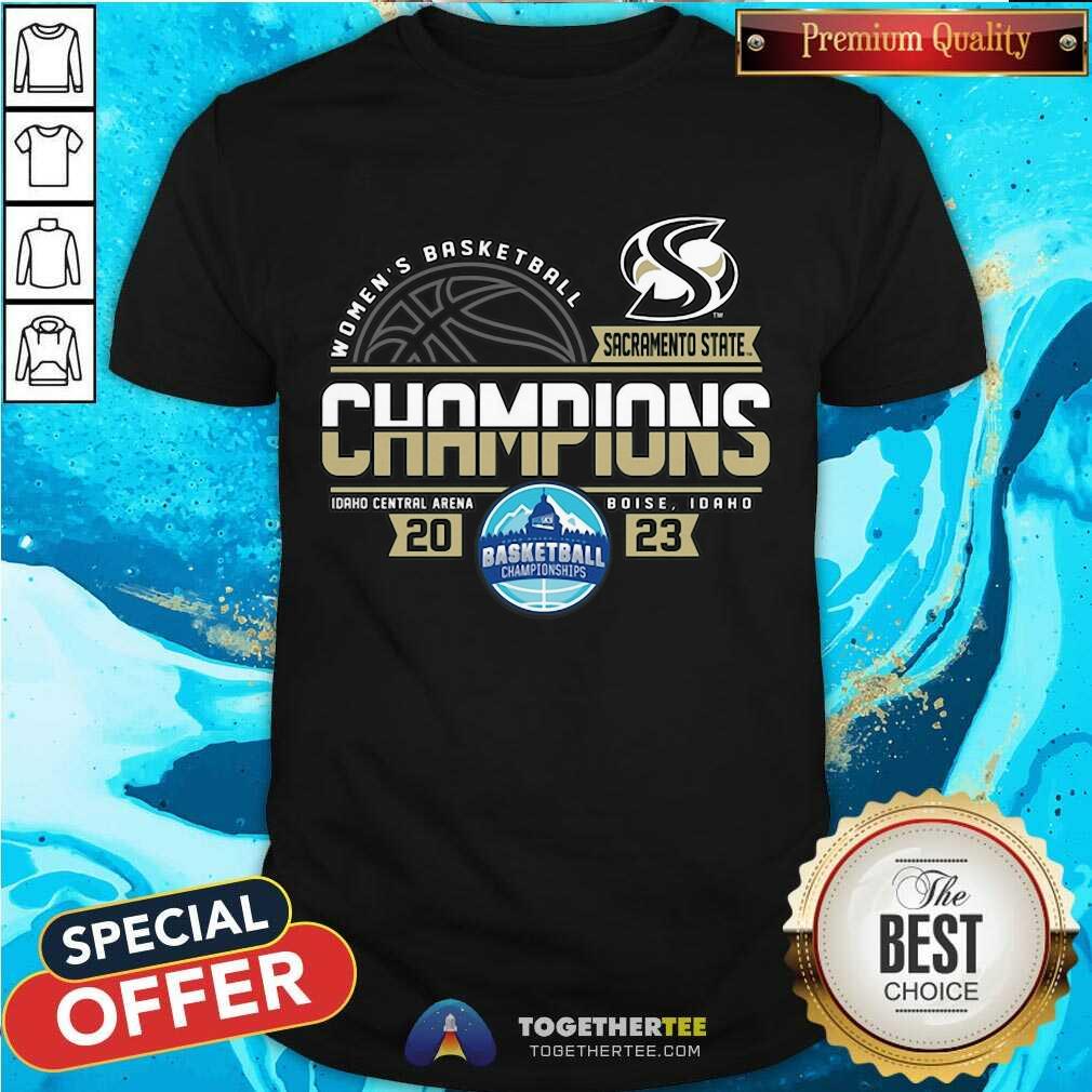 Pretty Women's Basketball Sacramento State Champions 2023 T-Shirt