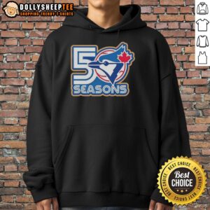 Alternative view of Top Toronto Blue Jays 50 Seasons Logo T-Shirt