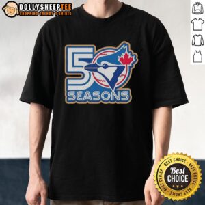 Top Toronto Blue Jays 50 Seasons Logo T-Shirt