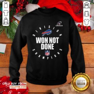 Alternative view of Nice Nfl Playoffs 2020 Won Not Done Division Champions Buffalo Bills Shirt