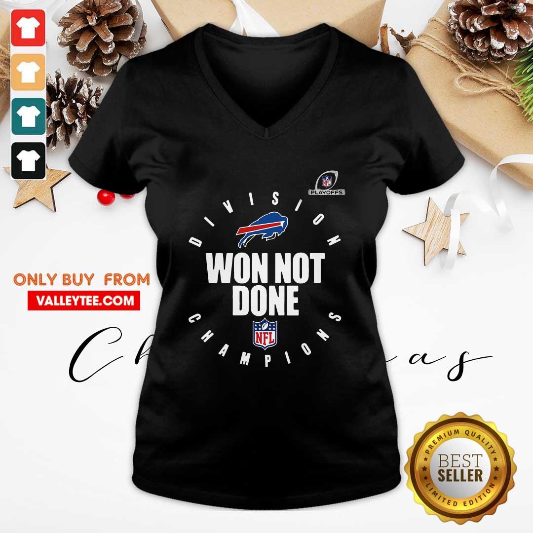 Nice Nfl Playoffs 2020 Won Not Done Division Champions Buffalo Bills Shirt - Image 4