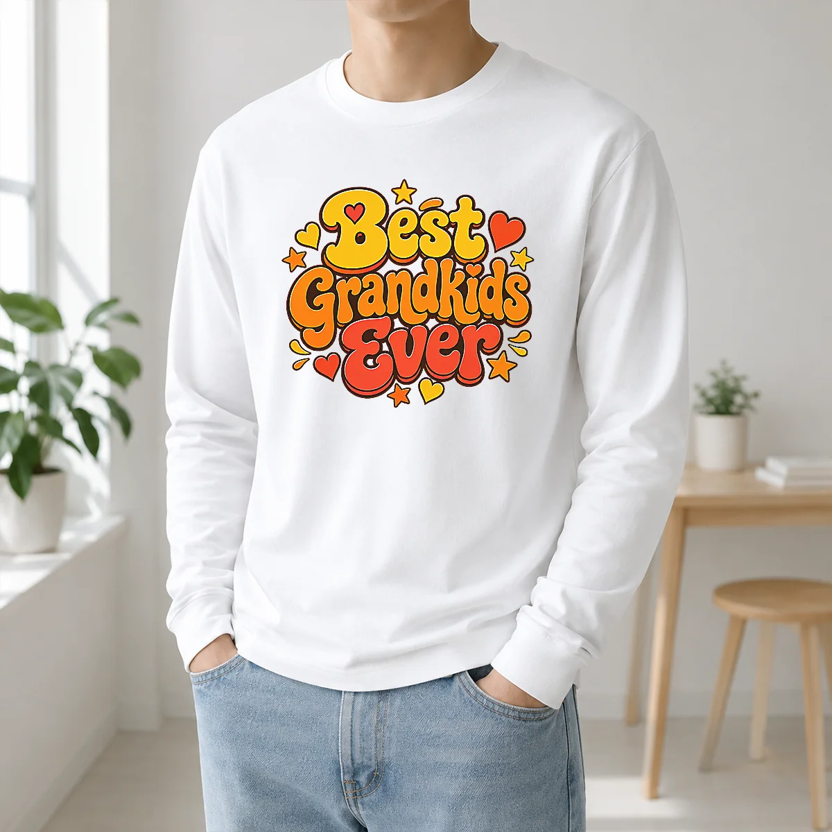 Pretty Groovy Retro Grandkids Celebration Shirt - Image 5