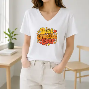 Alternative view of Pretty Groovy Retro Grandkids Celebration Shirt