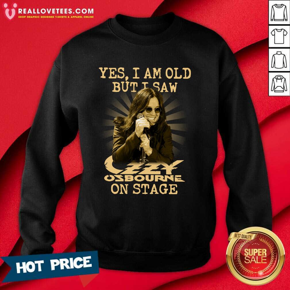 Cool Yes I Am Old But I Saw Ozzy Osbourne On Stage Shirt - Image 3