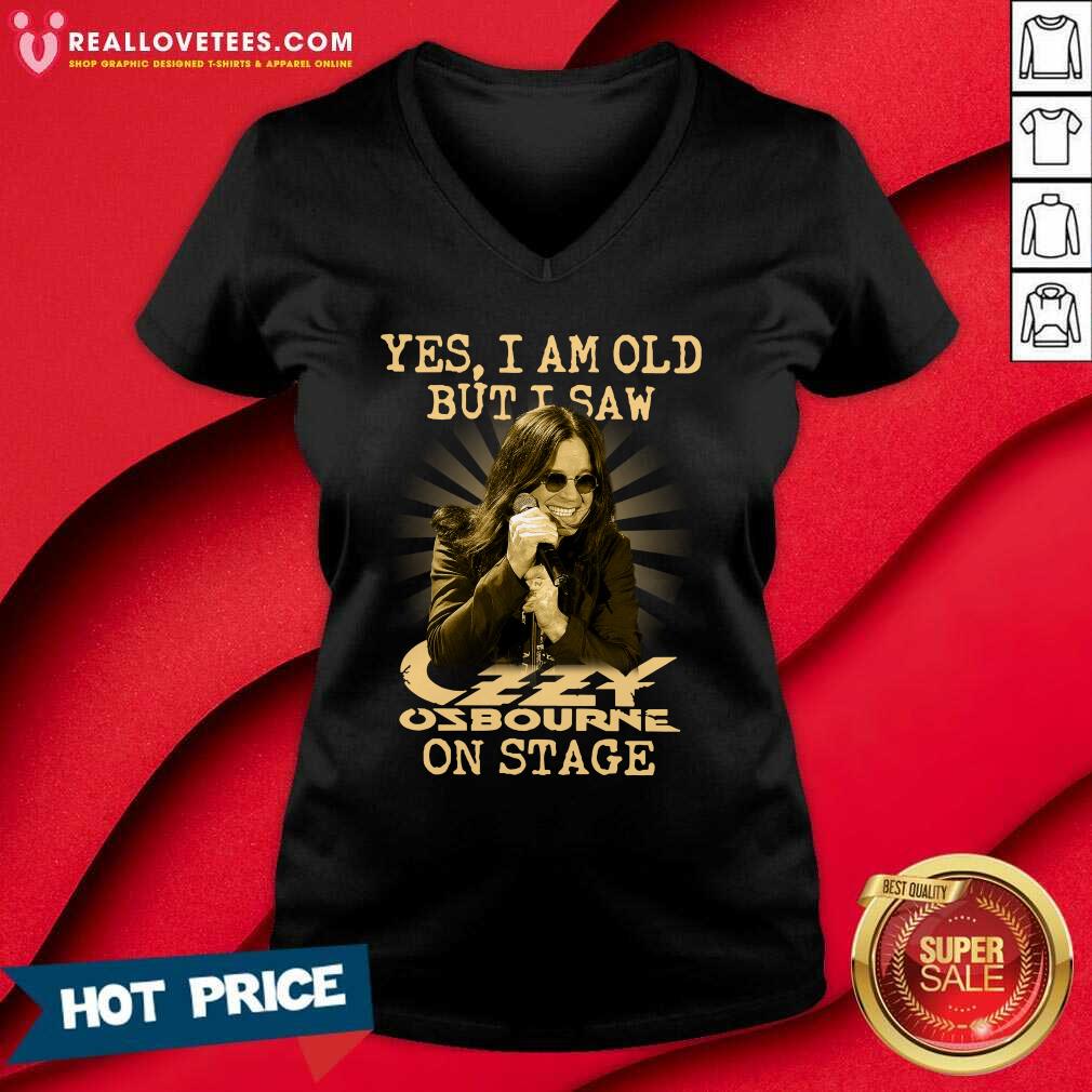 Cool Yes I Am Old But I Saw Ozzy Osbourne On Stage Shirt - Image 5