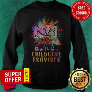 Alternative view of Funny Children Blessed To Be A Childcare Provider Shirt
