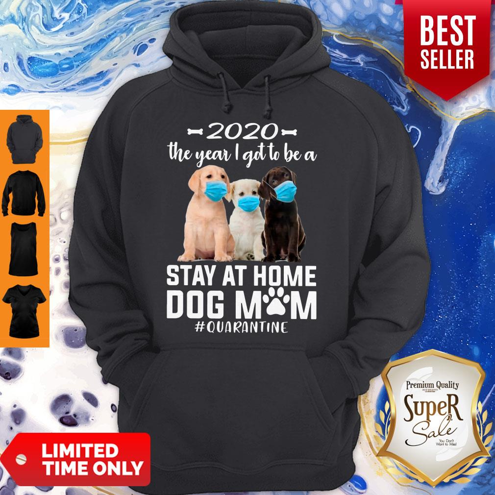 Perfect 2020 The Year I Got To Be A Stay At Home Labrador Retriever Dog Mom Quarantine Shirt - Image 2