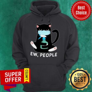 Alternative view of Nice Ew People Meowy Black Cats Are Wearing Face Mask Cat Shirt