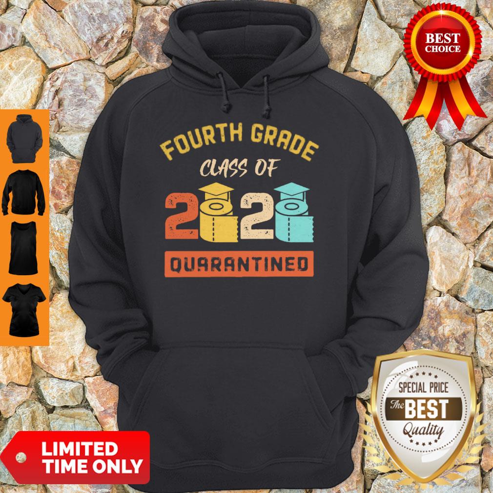 Official Fourth Grade Class Of 2020 Toilet Paper Quarantined Vintage Shirt - Image 2