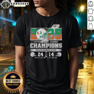 Awesome Miami Hurricanes Beat Ohio State Buckeyes Cotton Bowl Classic 2025 T-Shirt