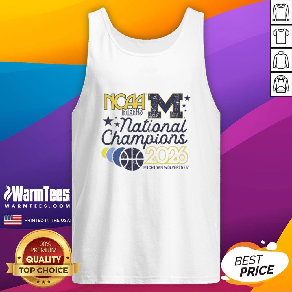 Good NCAA Men's National Champions 2026 Michigan Wolverines Basketball T-Shirt - Image 4