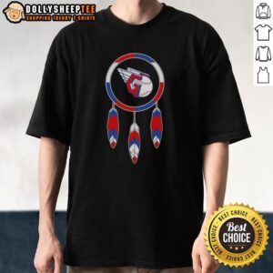 Top Native American Indians X Cleveland Guardians Baseball T-Shirt