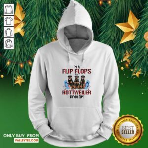 Alternative view of Delicate Im A Flip Flops And Rottweiler Kinda Girl Shirt