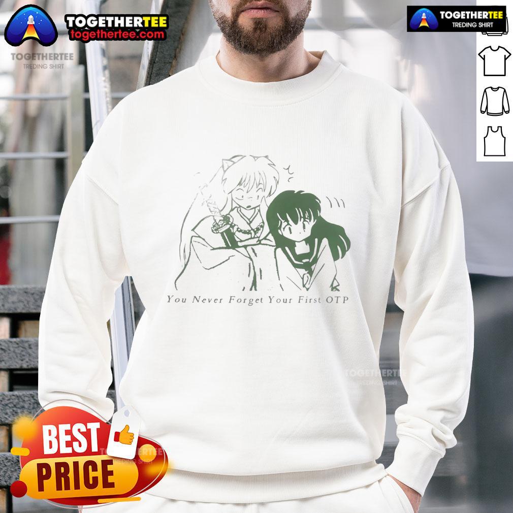 Official Inuyasha You Never Forget Your First Otp T-Shirt - Image 5