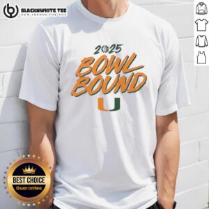 Good Miami Hurricanes Football 2025 Bowl Bound T-Shirt