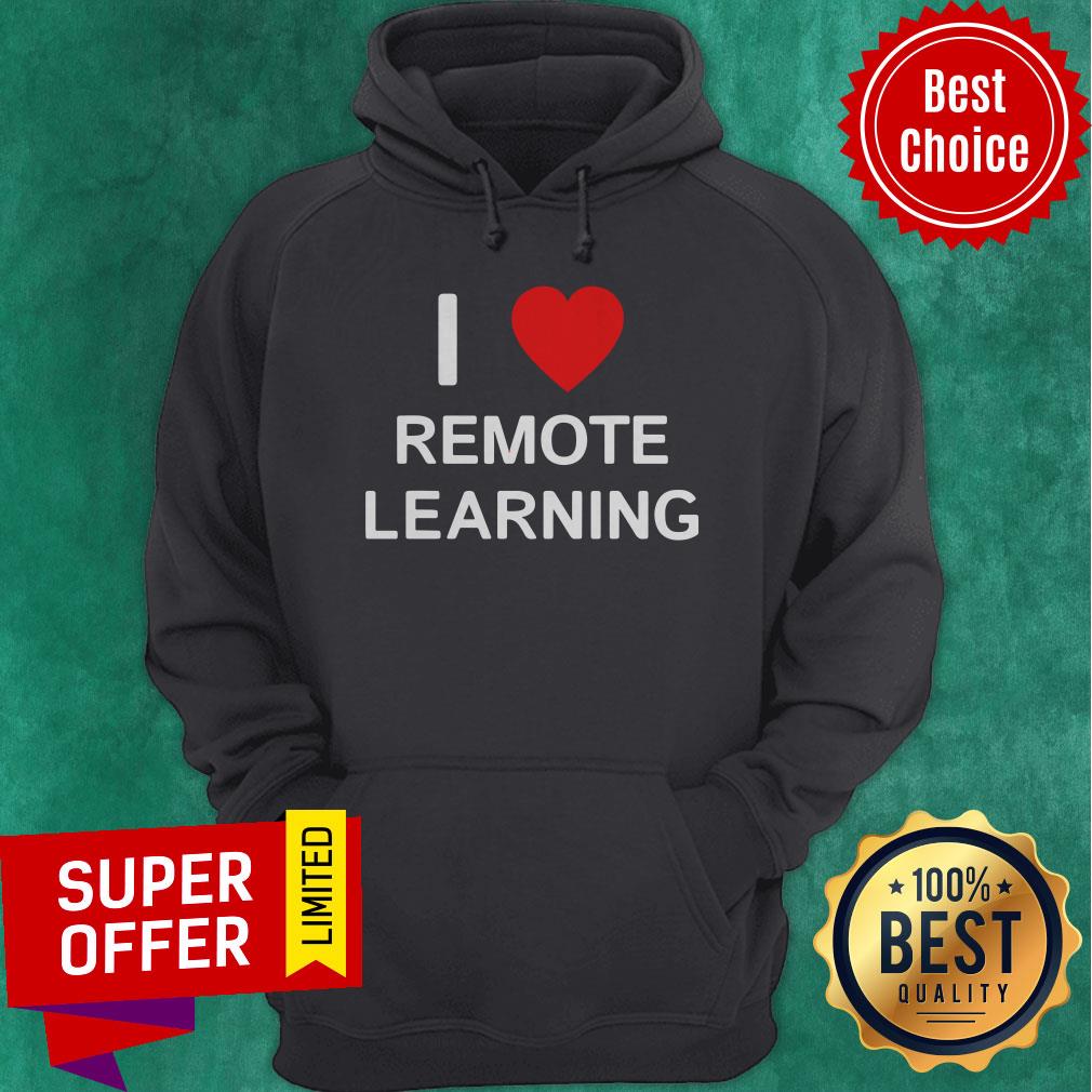 Official I Love Remote Online Learning Heart Shirt - Image 2