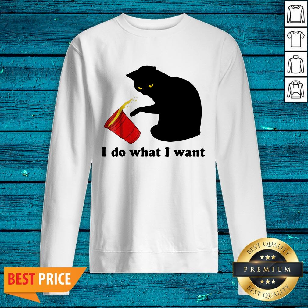 Premium Black Cat I Do What I Want Shirt - Image 5