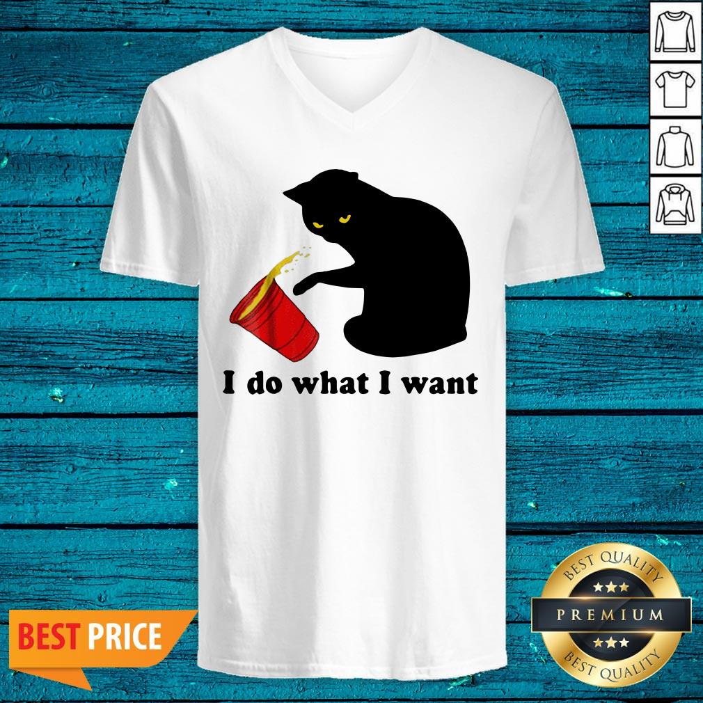 Premium Black Cat I Do What I Want Shirt - Image 3