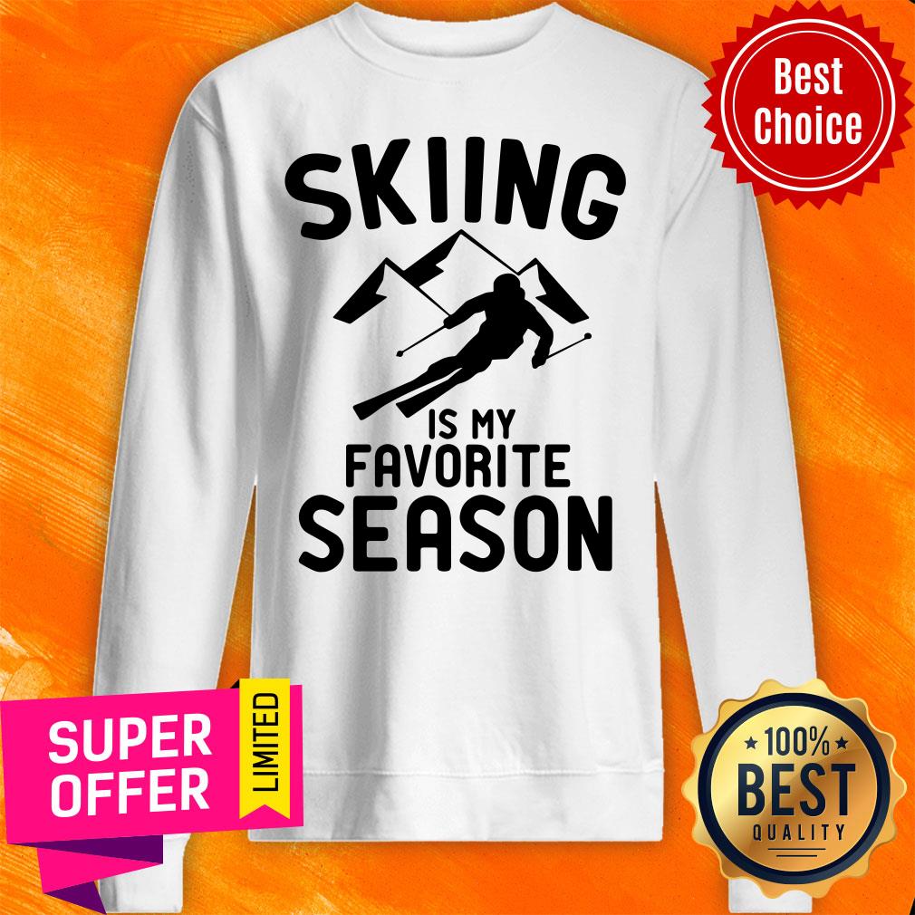 Top Skiing Favorite Season Shirt - Image 2