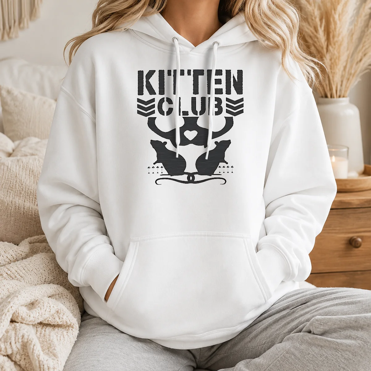 Happy Good Distressed Kitten Club Cat Lover Pet Shirt - Image 6
