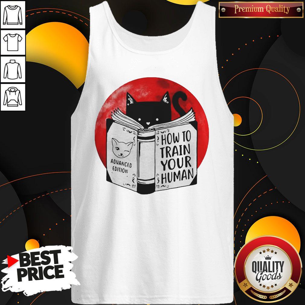 Black Cat Advanced Edition How To Train Your Human Moon Shirt - Image 4
