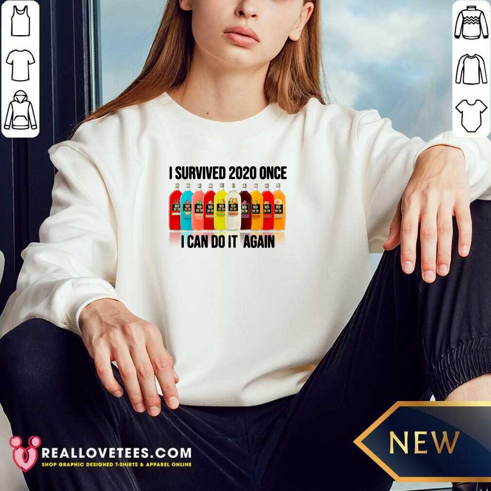 Awesome Survived 2020 Once I Can Do It Again Shirt - Image 3