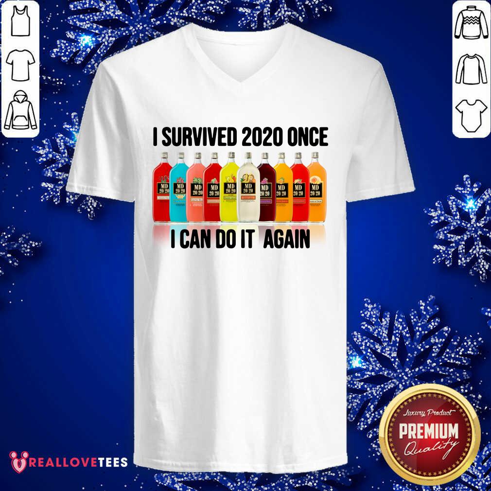 Awesome Survived 2020 Once I Can Do It Again Shirt - Image 5