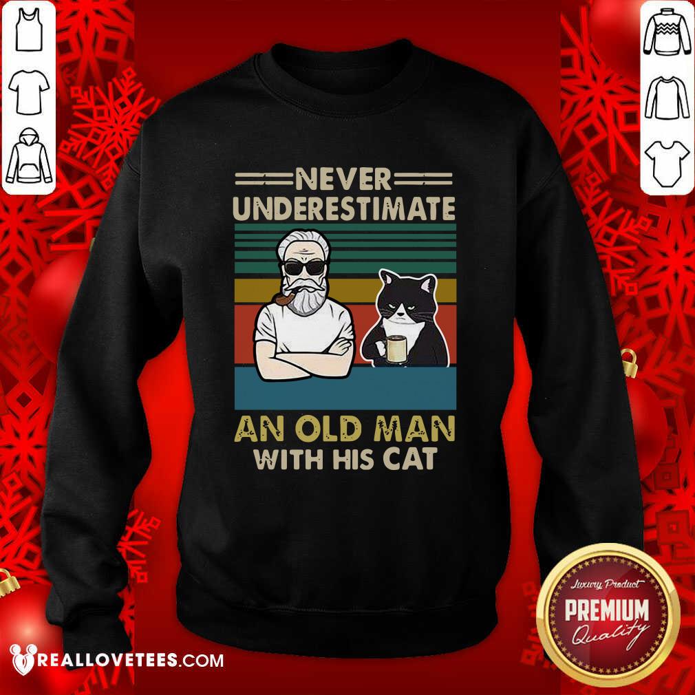 Beautiful Never Underestimate An Old Man With His Cats Personalized Shirt - Image 3