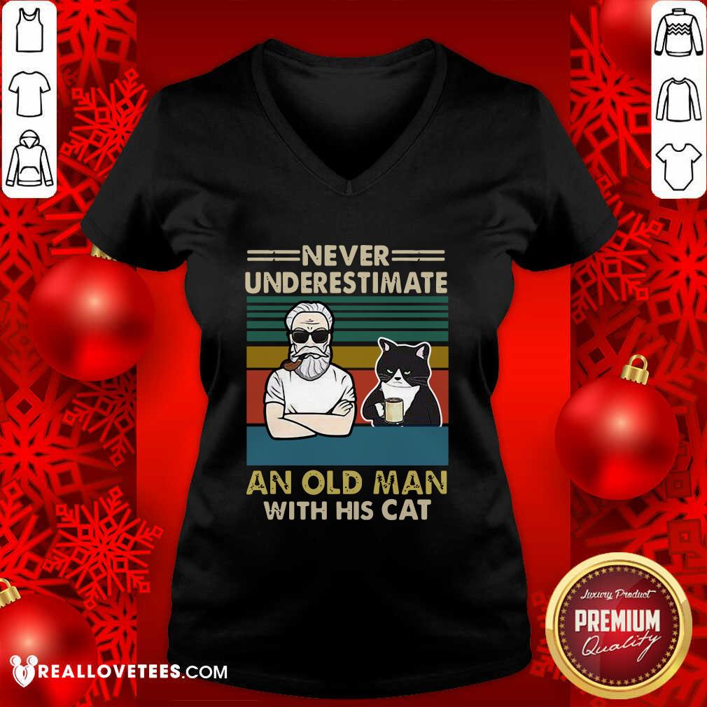 Beautiful Never Underestimate An Old Man With His Cats Personalized Shirt - Image 5