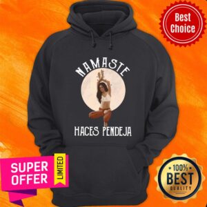 Alternative view of Funny The Girl Yoga Namaste Haces Pendeja Shirt