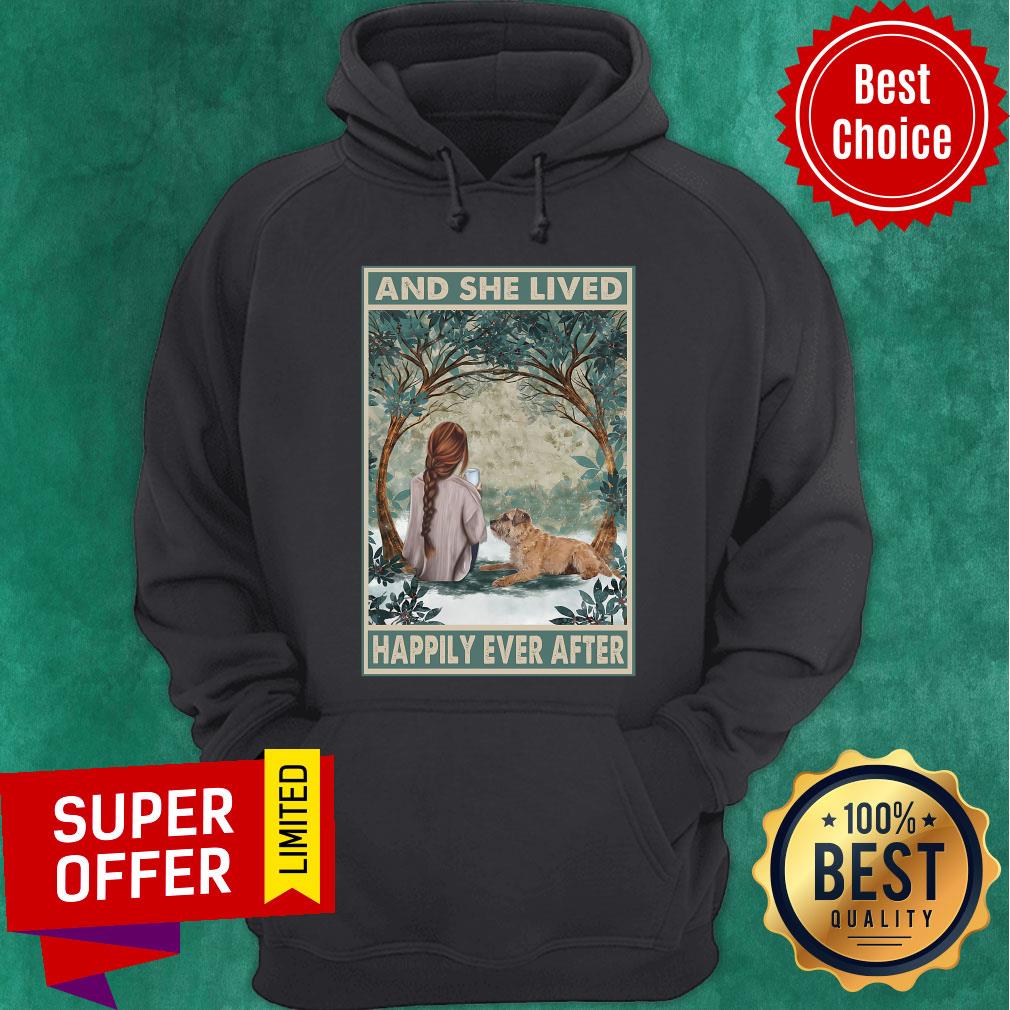 She Lived Happily Ever After Gold Dog Shirt - Image 5