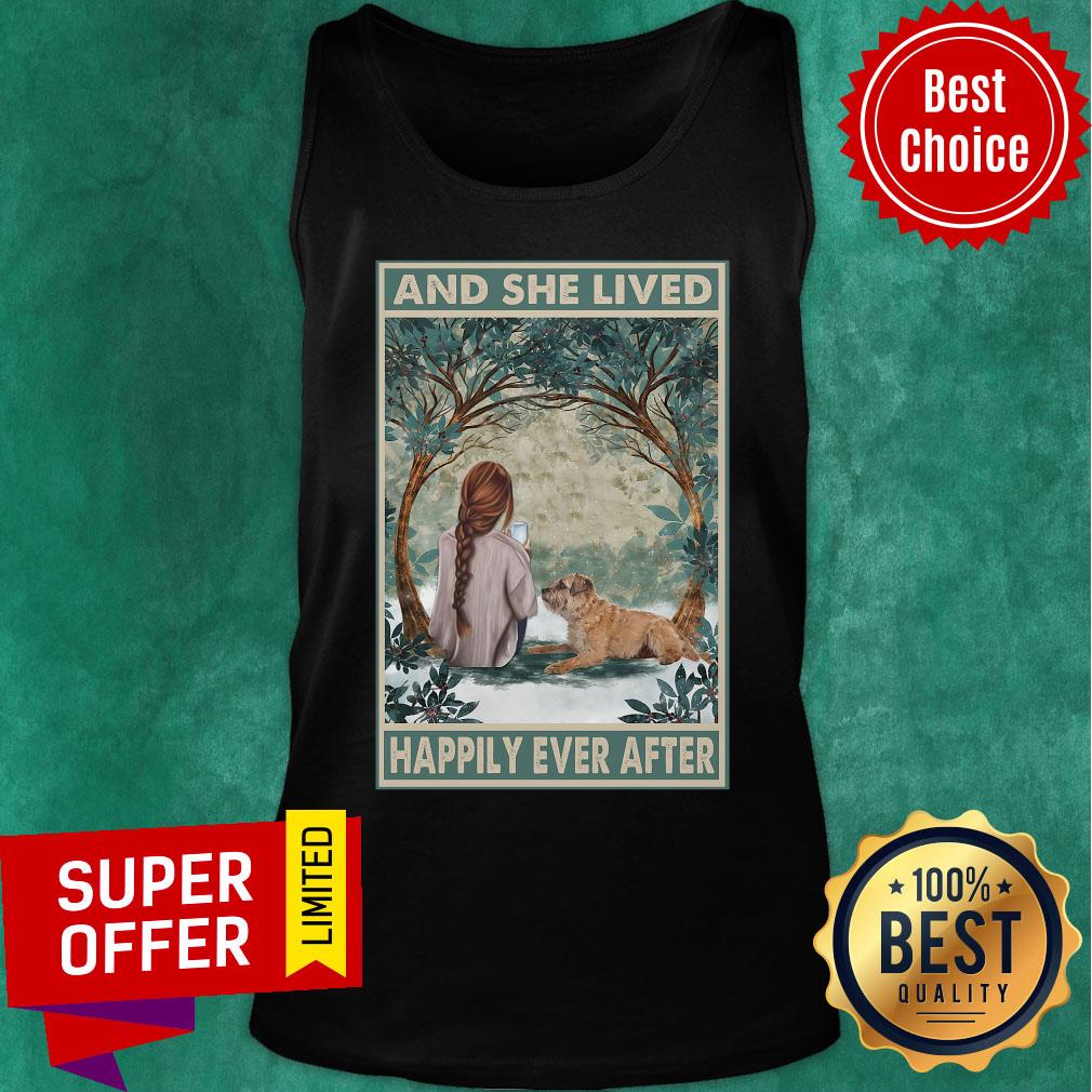 She Lived Happily Ever After Gold Dog Shirt - Image 3