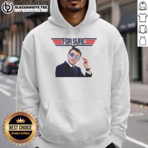 Alternative view of Good Emmanuel Macron For Sure X Top Gun Logo T-Shirt