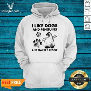 Alternative view of Premium I Like Dogs And Penguins And Maybe 3 People Shirt